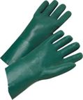 GLOVES  GREEN PVC 14" CUFF LINED