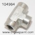 1/4" F TEE 5000 PSI ZINC PLATED