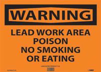 LEAD AREA WARNING SIGN 10X14