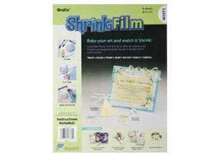 Grafix White Shrink Film 8.5x11 in.