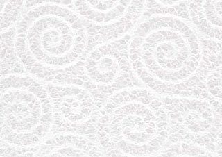 Lace Scroll White 26x38