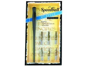 Speedball C Style Lettering Pen Set