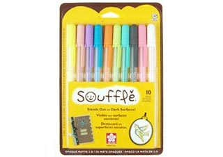 Sakura Souffle 3D Opaque Ink Pen Set of 10 Colors