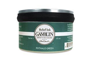 Gamblin Relief Ink 175 ml Phthalo Green
