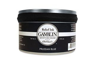 Gamblin Relief Ink 175 ml Prussian Blue