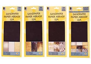 Art Alternatives Medium Sandpaper 3.75 x 9 inch Sheets 3-Pack