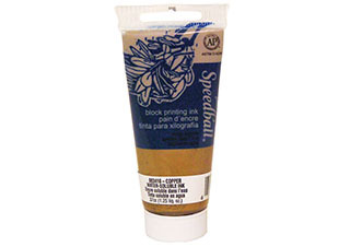 Speedball Water-Soluble Block Printing Ink 1.25 oz. Copper