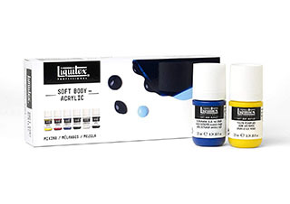 Liquitex Soft Body Acrylic Set of 6 Mixing Colors 22 ml Jars