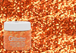 Angelus Glitterlites Paint 1 oz. Orange Orange
