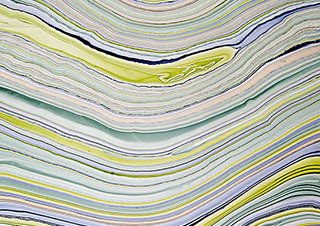 Black Ink Papers Marbled Ammolite 36x24in