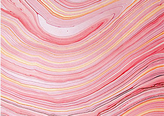 Black Ink Papers Marbled Pink Coral 36x24in