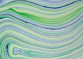 Black Ink Papers Marbled Chrysocolla 36x24in