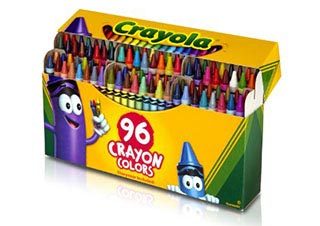 Crayola 96 Count Crayons Hinged Box
