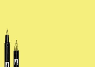 Tombow Dual Brush Pen Lemon Cream 090