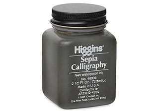 Higgins Ink Sepia Ink #733 2.5oz Bottle