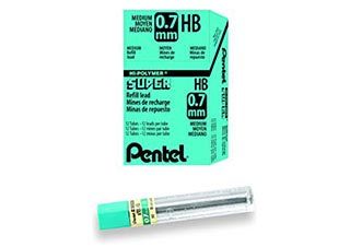 Pentel Lead 0.7mm HB Refill 12-Count