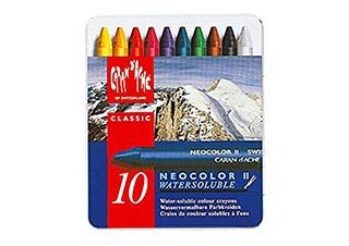 Caran d'Ache Neocolor II Crayon 10 Color Set
