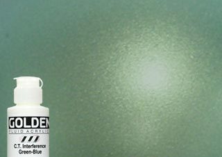 Golden Fluid Acrylic 4 oz. CT Interference Green-Blue