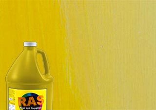 RAS Tempera Paint Cadmium Yellow Light Hue Gallon Jug