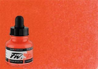Daler-Rowney FW Acrylic Ink Crimson 1oz Bottle