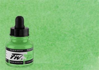 Daler-Rowney FW Acrylic Ink Emerald Green 1oz Bottle