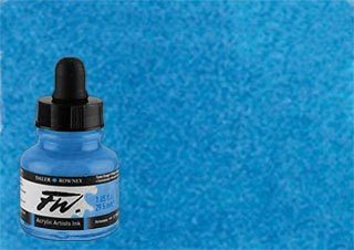 Daler-Rowney FW Acrylic Ink Marine Blue 1oz Bottle