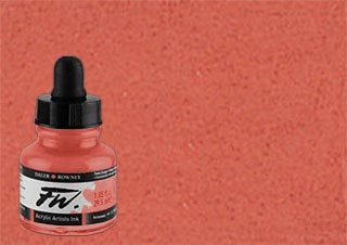 Daler-Rowney FW Acrylic Ink Red Earth 1oz Bottle