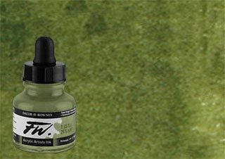 Daler-Rowney FW Acrylic Ink Sap Green 1oz Bottle