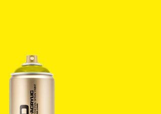 Montana GOLD Spray Paint 400ml Yellow 100%