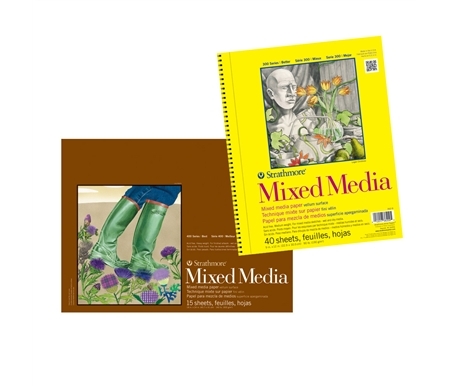 Strathmore 300 Series Mix Media Pad 5.5x8.5 Wire Bound