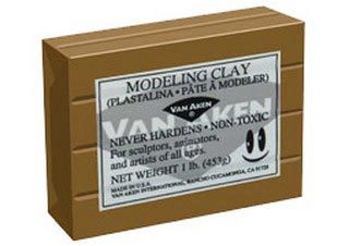 Van Aken Plastalina Modeling Compound 1lb Brown Brick