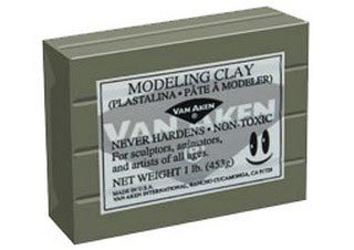 Van Aken Plastalina Modeling Coumpound 1lb Gray Brick