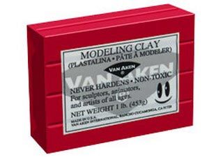 Van Aken Plastalina Modeling Compound 1lb Red Brick