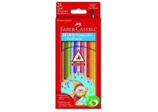 Faber-Castell GRIP Watercolor EcoPencils Set of 24 Assorted Colors