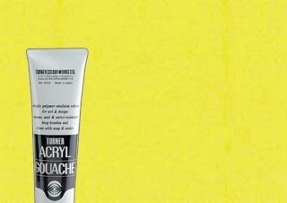 Turner Colour Acryl Gouache Permanent Lemon 40ml Tube