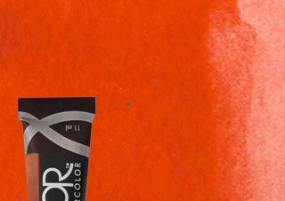 QOR Watercolor Permanent Scarlet 11ml Tube