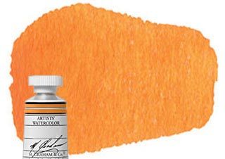 M Graham Watercolor 15ml Tube Azo Orange