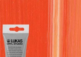 Lukas Cryl Studio Acrylic Paint Cadmium Orange Hue 125ml