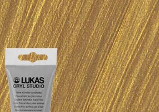 Lukas Cryl Studio Acrylic Paint Metallic Gold 125ml Tube