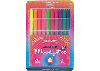 Sakura Gelly Roll Moonlight Pen Fine Point Set of 10