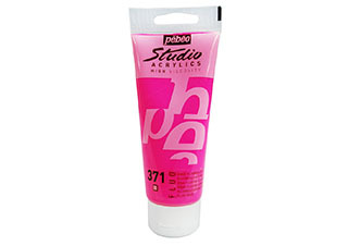 Pebeo Studio Acrylic 100ml Fluorescent Pink