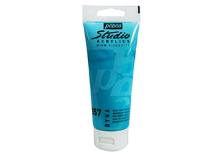 Pebeo Studio Acrylic 100ml Iridescent Blue Green