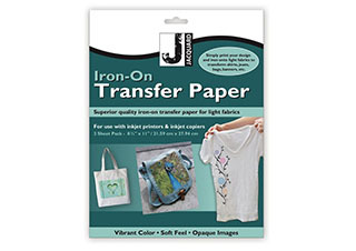 Jacquard Iron-On Transfer Paper for Light Fabrics 8.5X11 Pack of 3