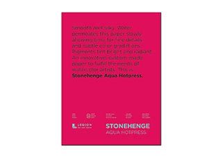 Stonehenge Aqua Watercolor Paper 12x16in 140 lb. Hot Pressed Block