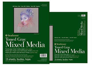 Strathmore 400 Series Toned Mixed Media Pad 6x8 Gray