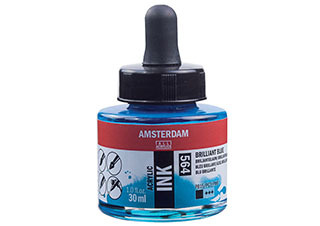 Amsterdam Acrylic Ink 30ml Brilliant Blue