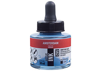 Amsterdam Acrylic Ink 30ml Greyish Blue
