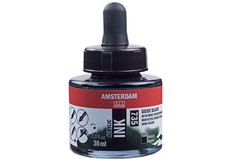 Amsterdam Acrylic Ink 30ml Oxide Black