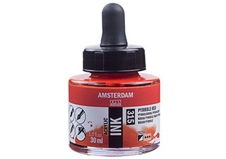 Amsterdam Acrylic Ink 30ml Pyrrole Red