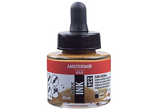 Amsterdam Acrylic Ink 30ml Raw Sienna